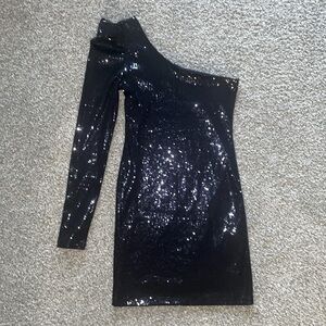 Se Sang - Black Sequence dress - Size M